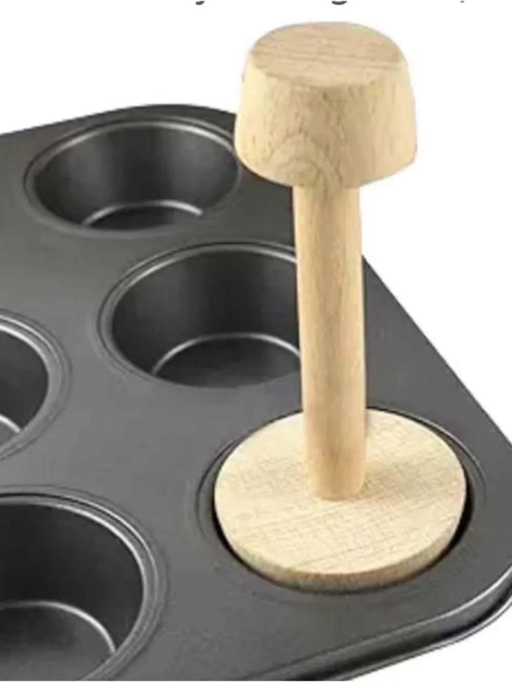 5/$25 Wooden Pastry Tamper for Pies and Tarts